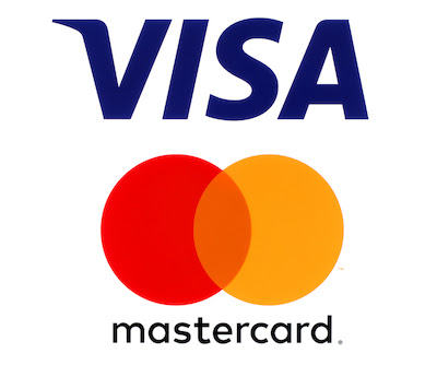 visa en mastercard logos